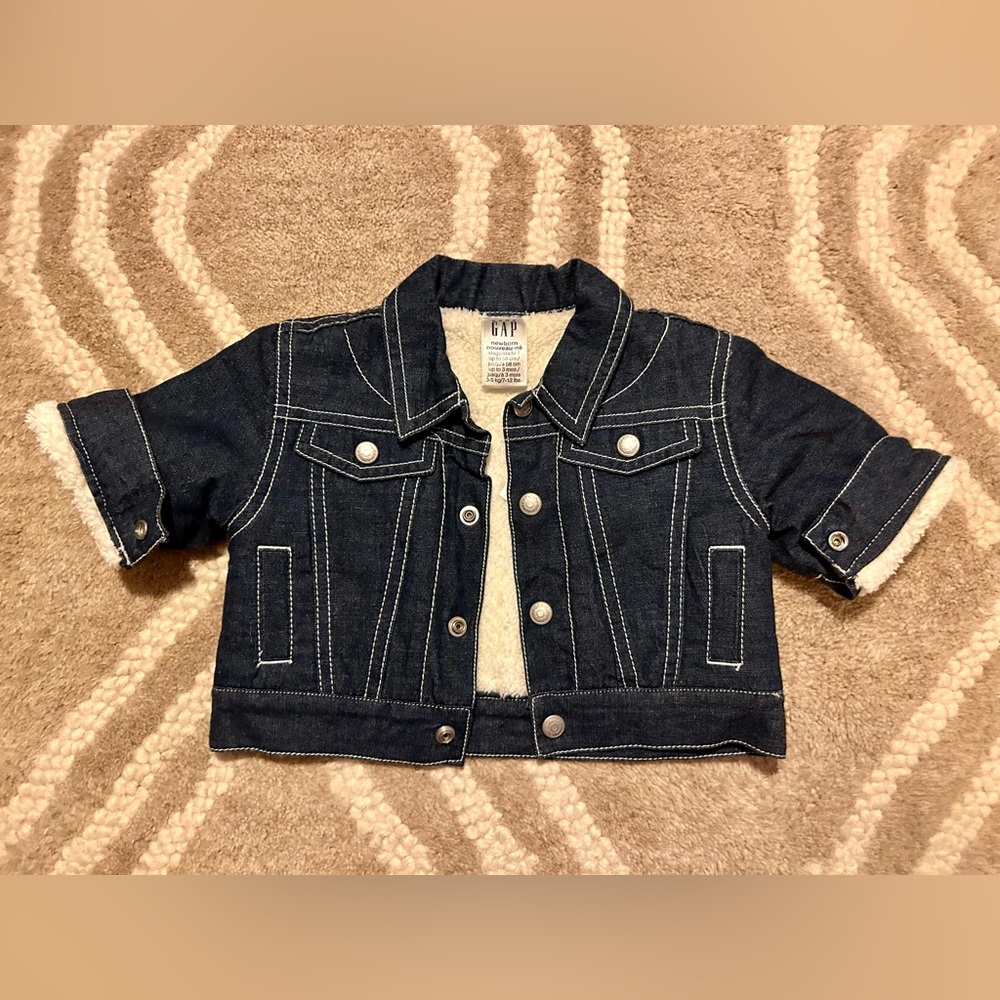 Baby GAP jean coat 0-3m